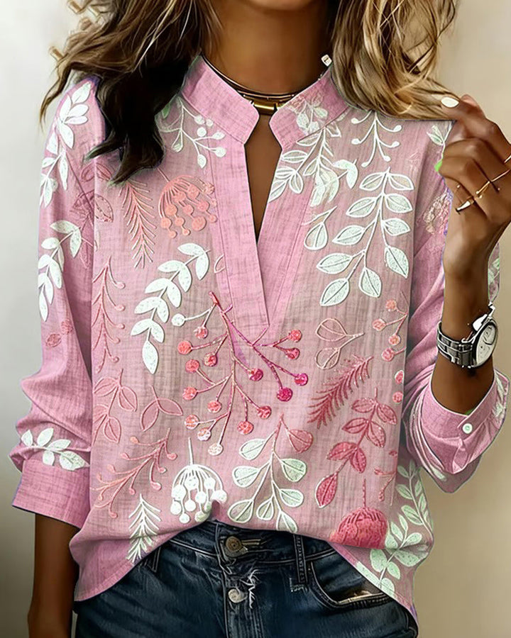 Annechien | Blouse met Botanische Print