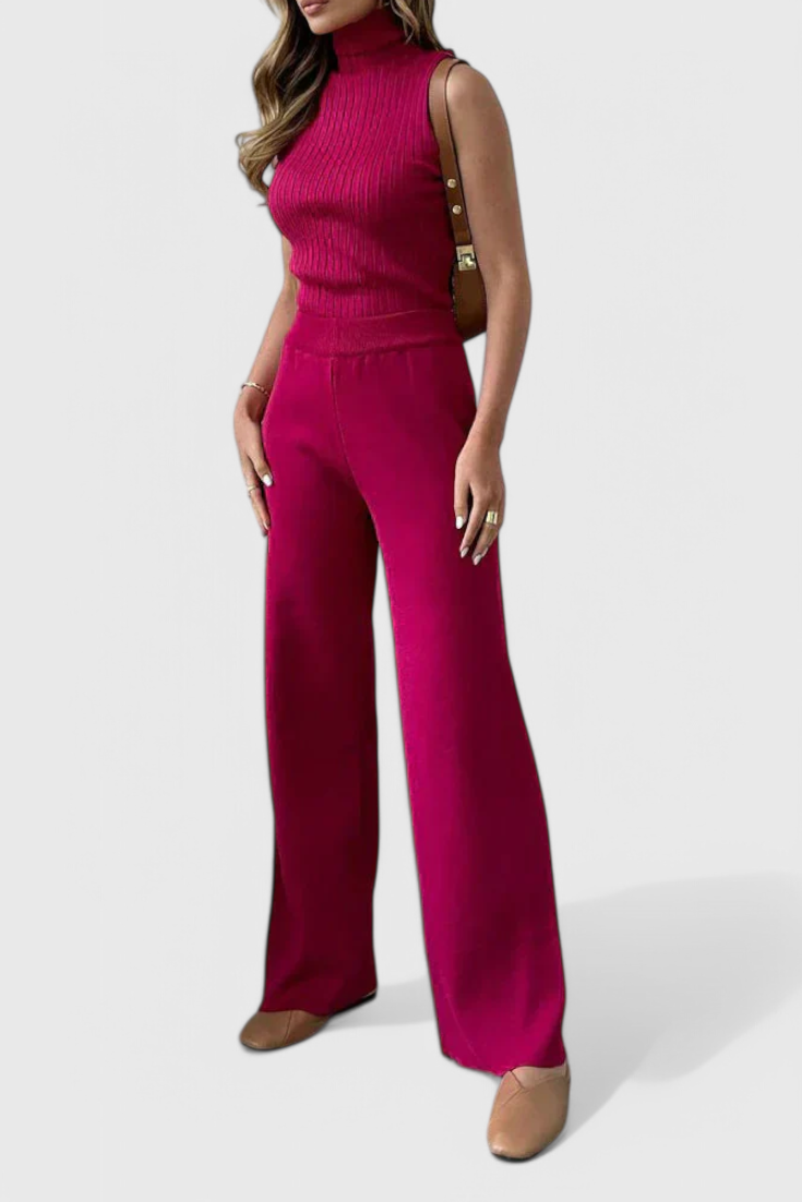 Elke | Elegante Driedelige Gebreide Set