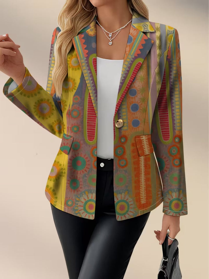 Ymke | Sierlijke Print Blazer