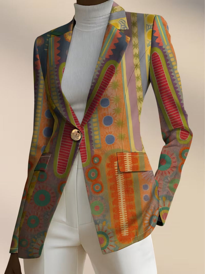 Ymke | Sierlijke Print Blazer