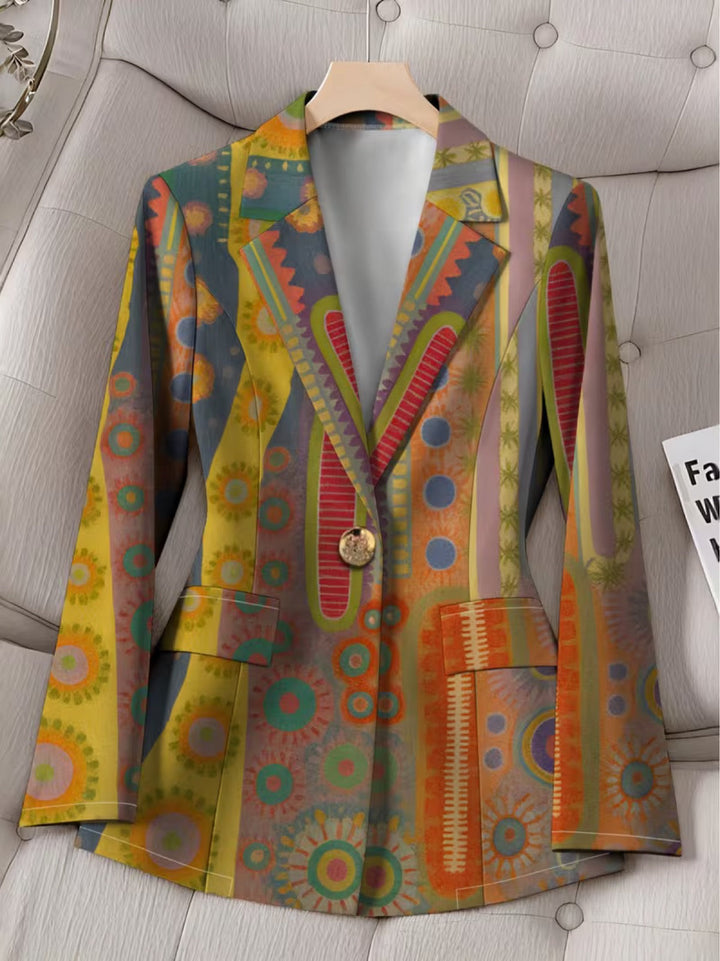 Ymke | Sierlijke Print Blazer