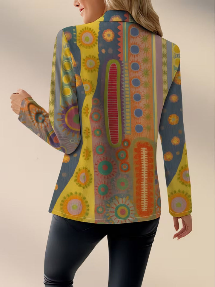Ymke | Sierlijke Print Blazer