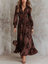 Ineke | Sierlijke Paisley Maxi-jurk