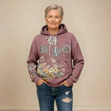 Aafje | Zachte Bloemenhoodie