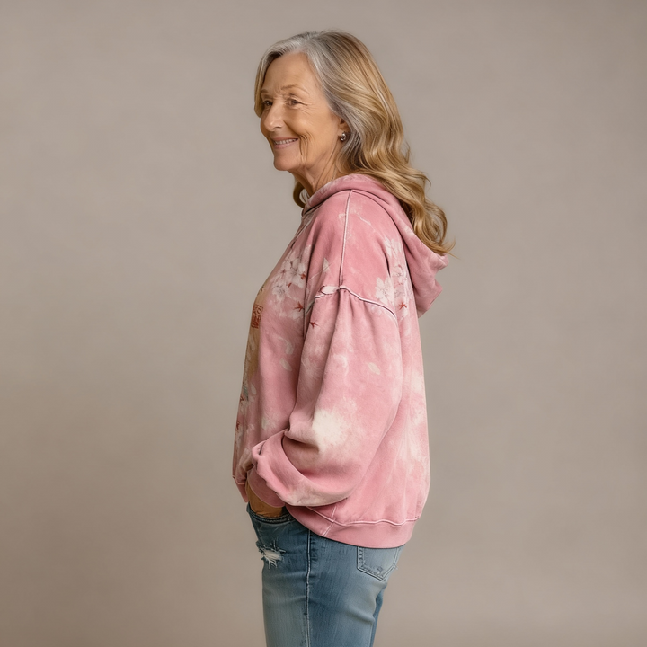 Wietske | Loszittende Bloesem Hoodie