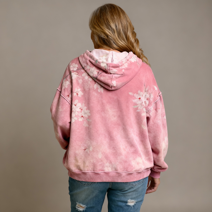 Wietske | Loszittende Bloesem Hoodie