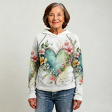 Leonoor | Ontspannen Hoodie met Bloemenhart