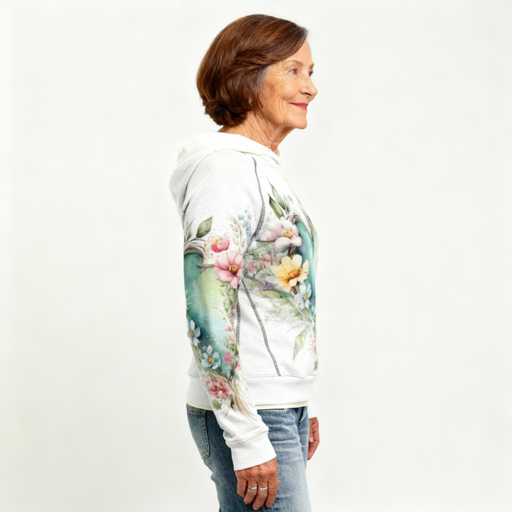 Leonoor | Ontspannen Hoodie met Bloemenhart