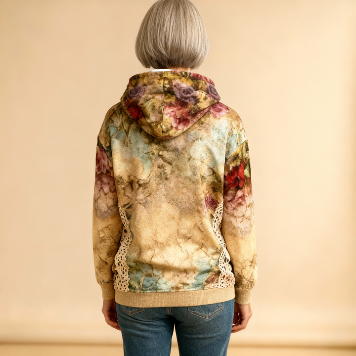 Alie | Zachte Bloemenhoodie