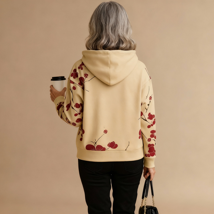 Yvonne | Sierlijke Bloemenhoodie