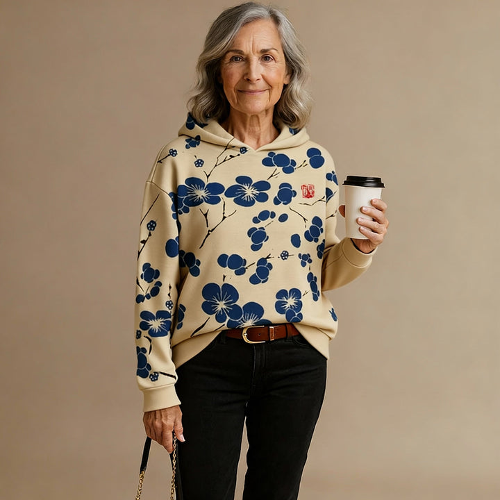 Yvonne | Sierlijke Bloemenhoodie