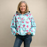 Carolien | Zachte Hoodie met Bloemenprint