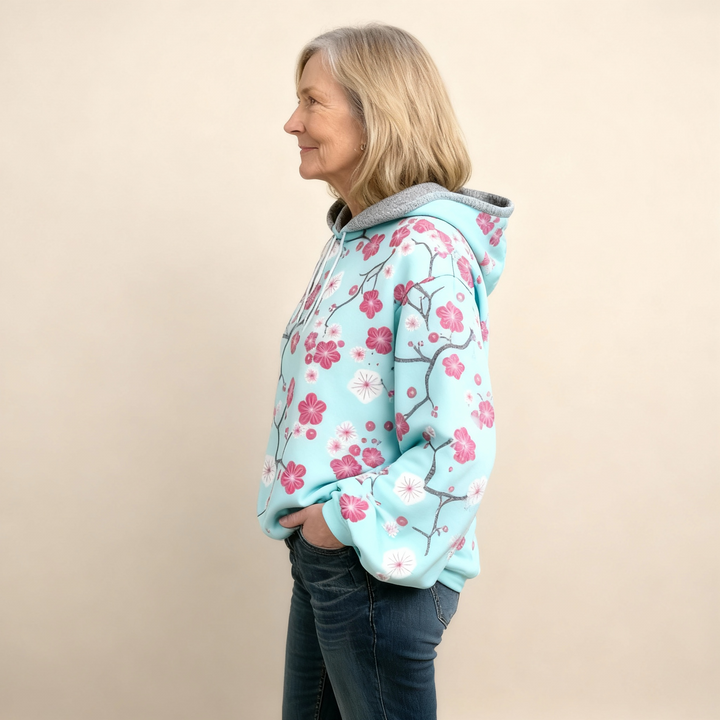 Carolien | Zachte Hoodie met Bloemenprint