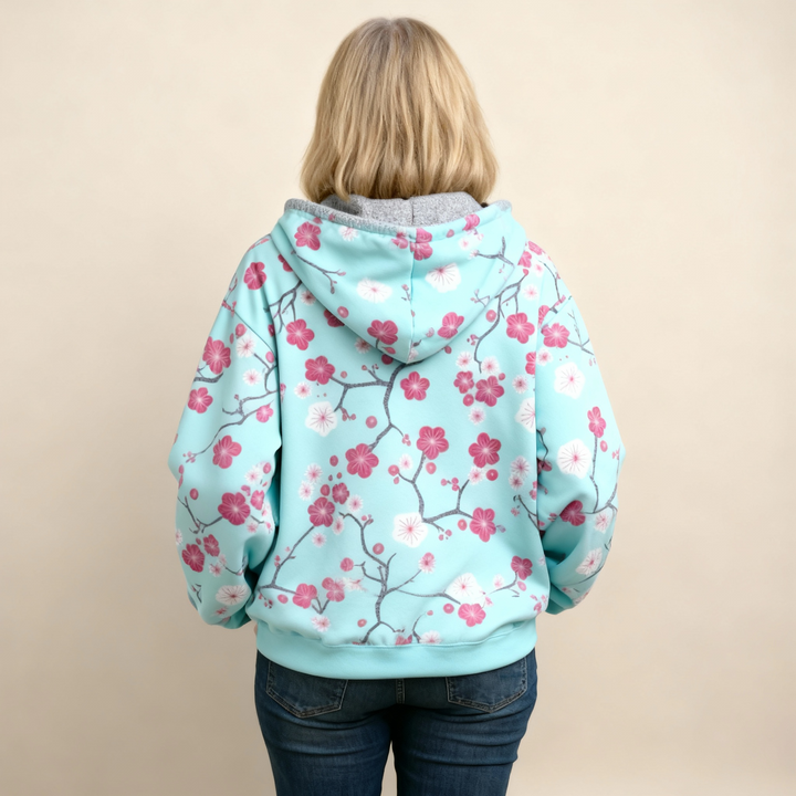 Carolien | Zachte Hoodie met Bloemenprint