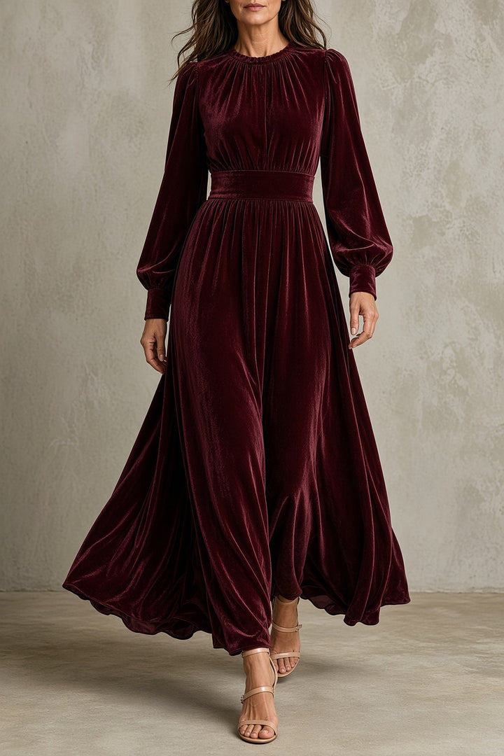 Hillegonda | Elegante Gedrapeerde Maxi-jurk