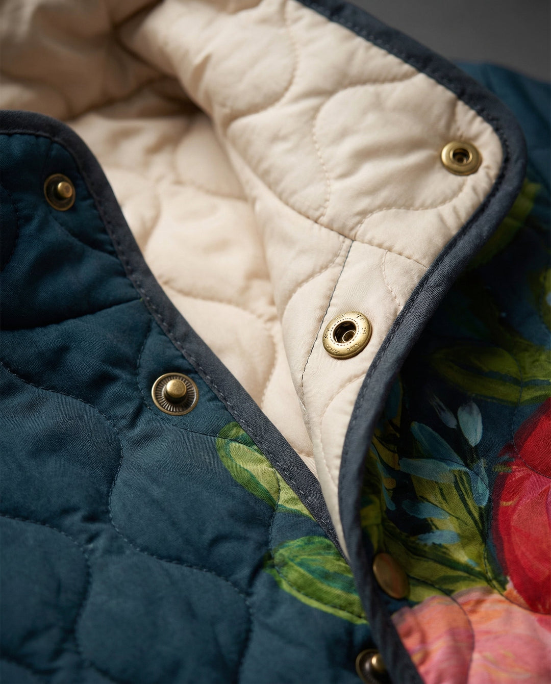Ellis | Gewatteerd Jack met Bloemenprint
