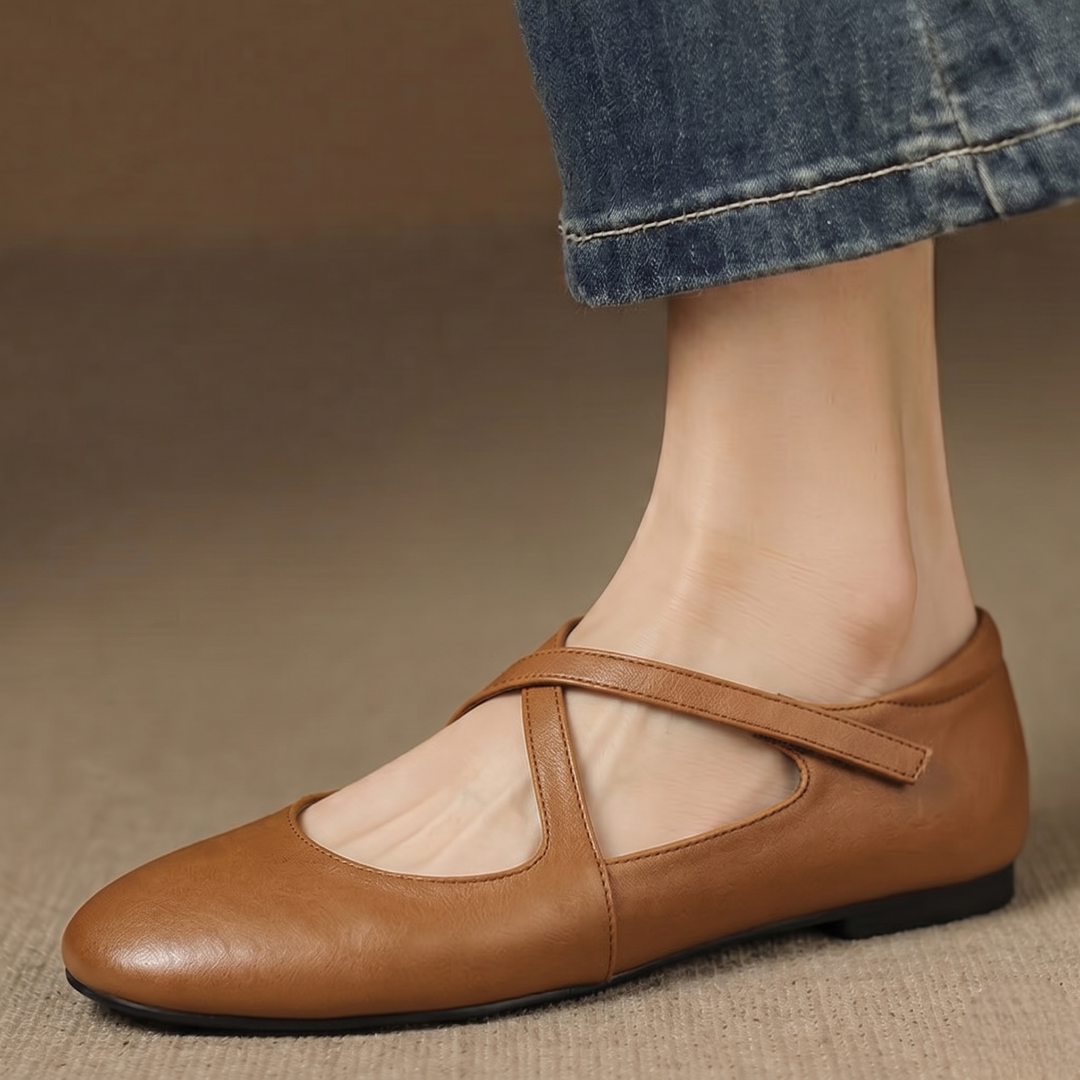 Fiene | Verfijnde Gekruiste Ballerina's
