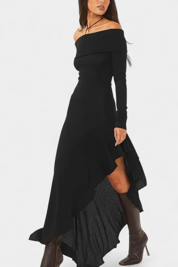 Romy | Verfijnde One-Shoulder Jurk