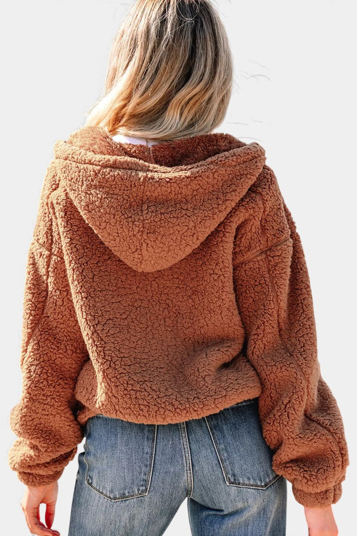 Ingeborg | Zachte Teddy Jas met Capuchon