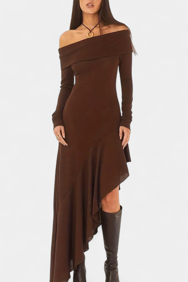 Romy | Verfijnde One-Shoulder Jurk