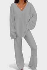 Annefleur | Zachte V-Hals Loungeset