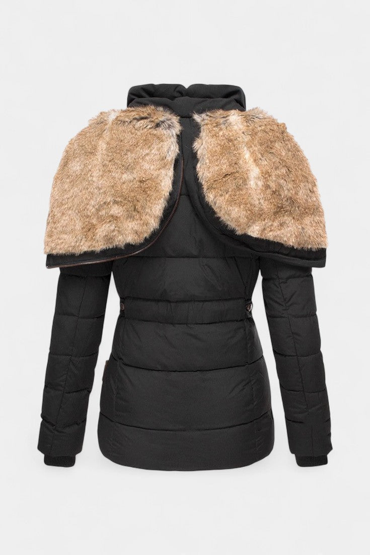 Cora | Gevoerde Winterjas met Capuchon
