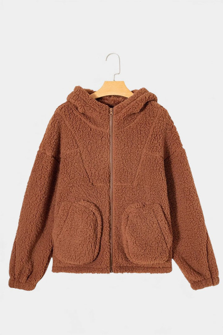 Ingeborg | Zachte Teddy Jas met Capuchon