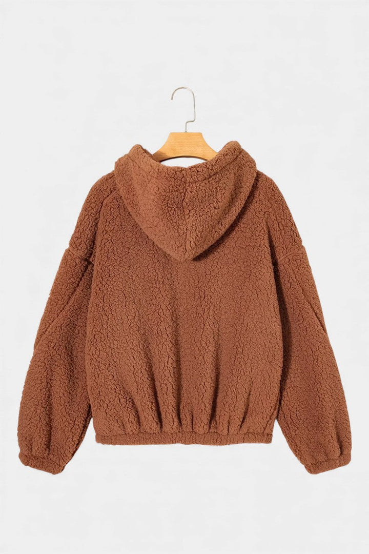 Ingeborg | Zachte Teddy Jas met Capuchon