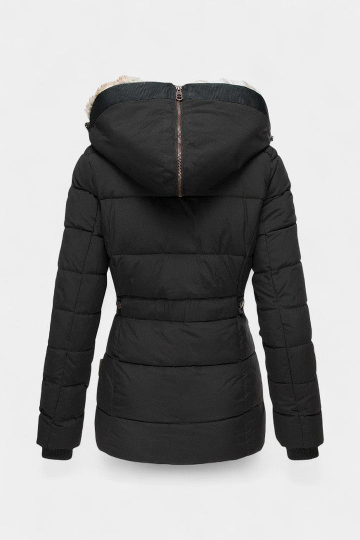 Cora | Gevoerde Winterjas met Capuchon