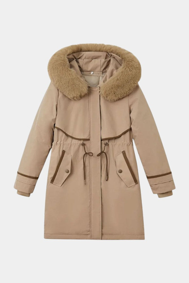 Agnes | Lange Parka met Warme Sierkraag