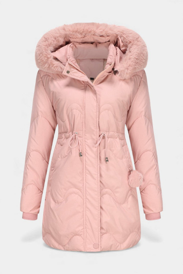 Aline | Warme Gevoerde Winterparka met Capuchon