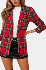 Suze | Geruite Blazer met Reverskraag