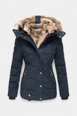 Cora | Gevoerde Winterjas met Capuchon