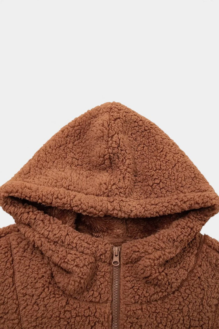 Ingeborg | Zachte Teddy Jas met Capuchon