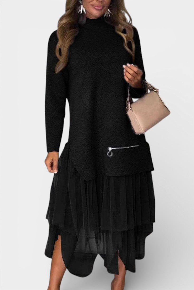 Hilde | Elegante Laagjesjurk met Tule