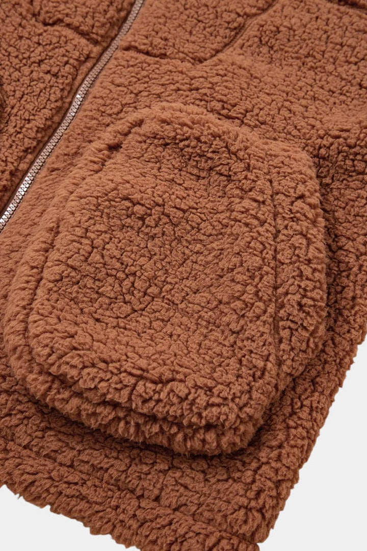 Ingeborg | Zachte Teddy Jas met Capuchon