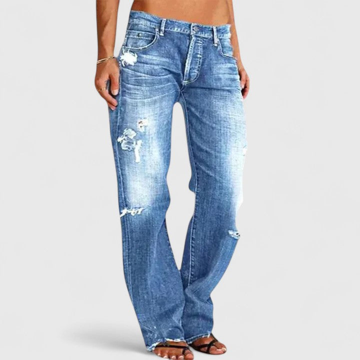 Yolanda | Soepele Rechte Jeans