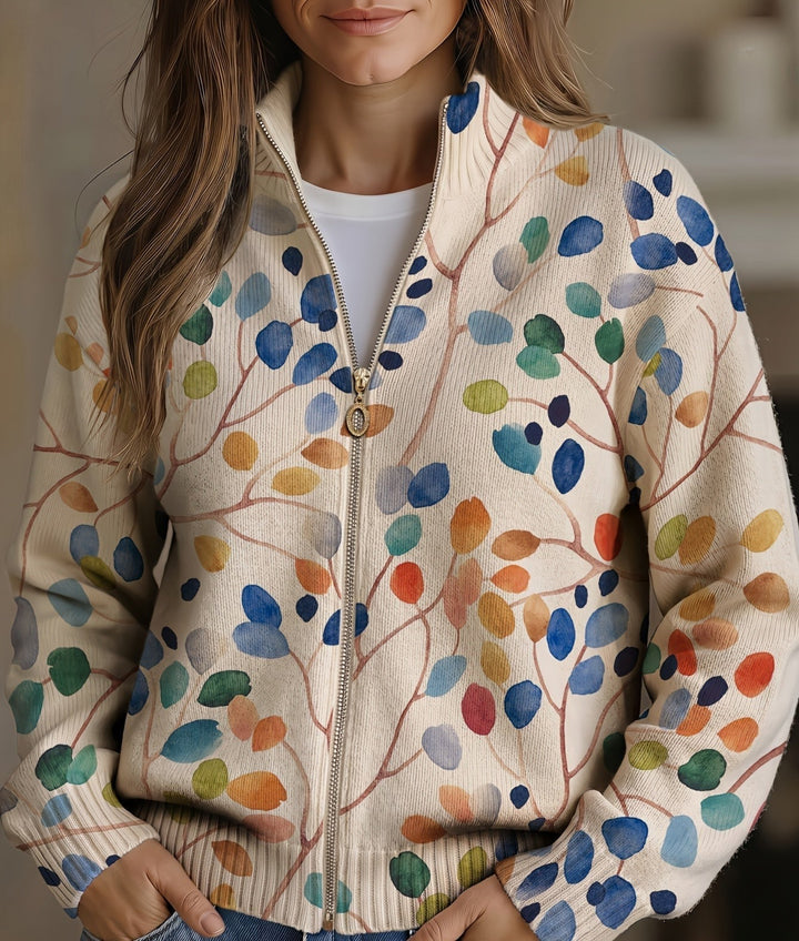 Berdina | Botanisch Vest met Rits