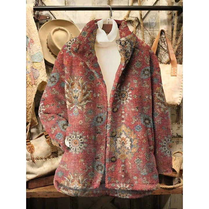Marjan | Sierlijke Jas met Bloemenprint