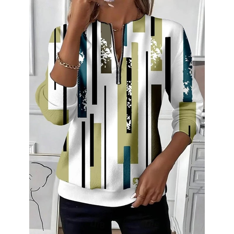 Anneloes | Verfijnde Sweater met Ritskraag
