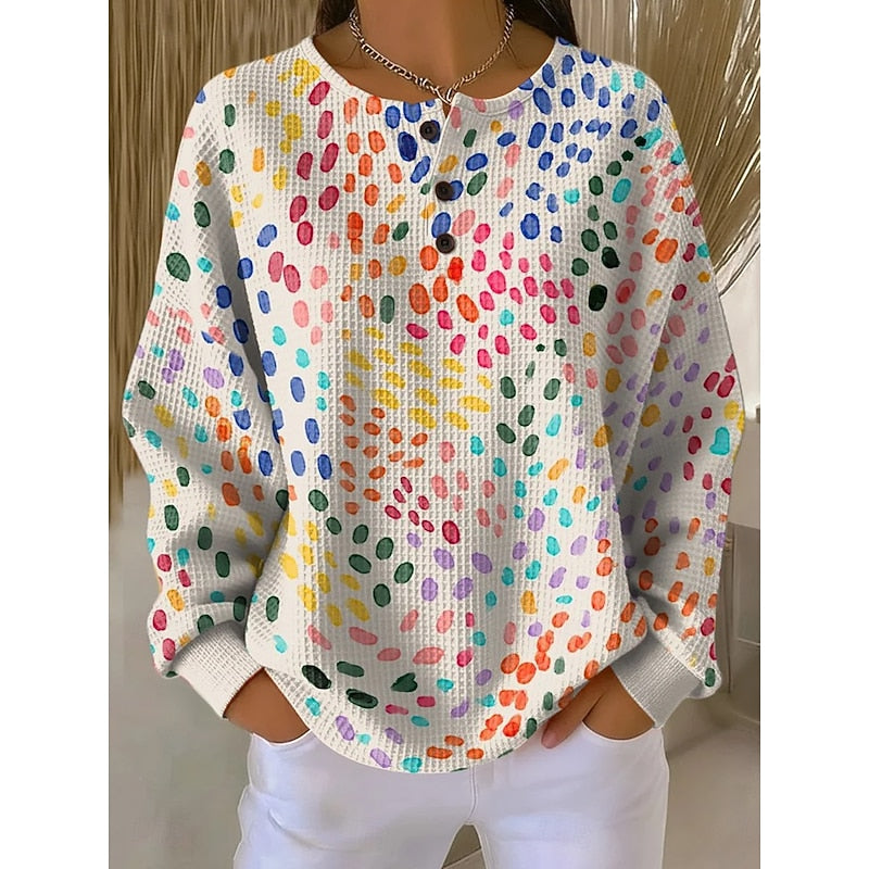 Fien | Artistieke Print Trui