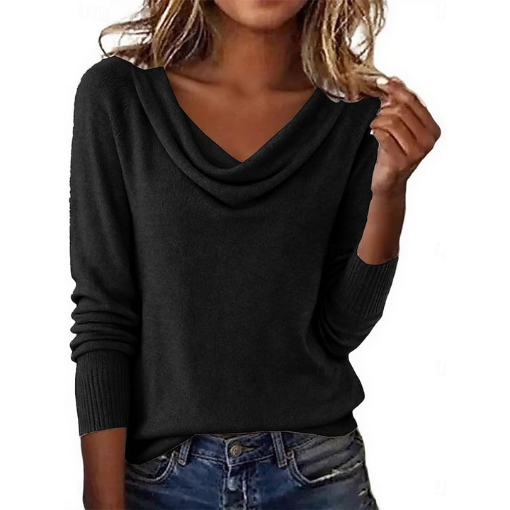 Daphne | Elegante Trui met Waterval-hals