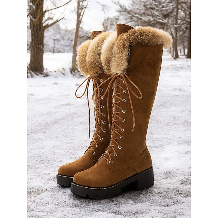 Lisette | Warme Veterlaarzen met Bontrand