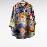 Ymke | Bloemrijke Doorknoopblouse