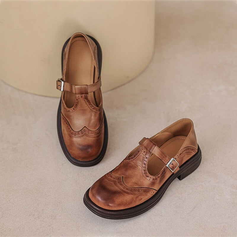 Dirkje | Tijdloze Bandschoenen met Gesp