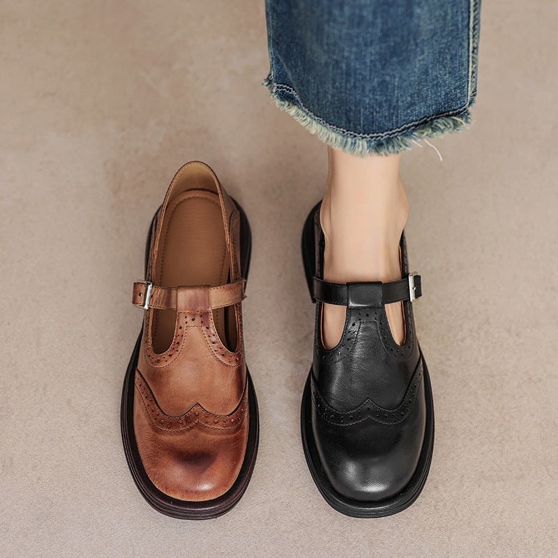 Dirkje | Tijdloze Bandschoenen met Gesp