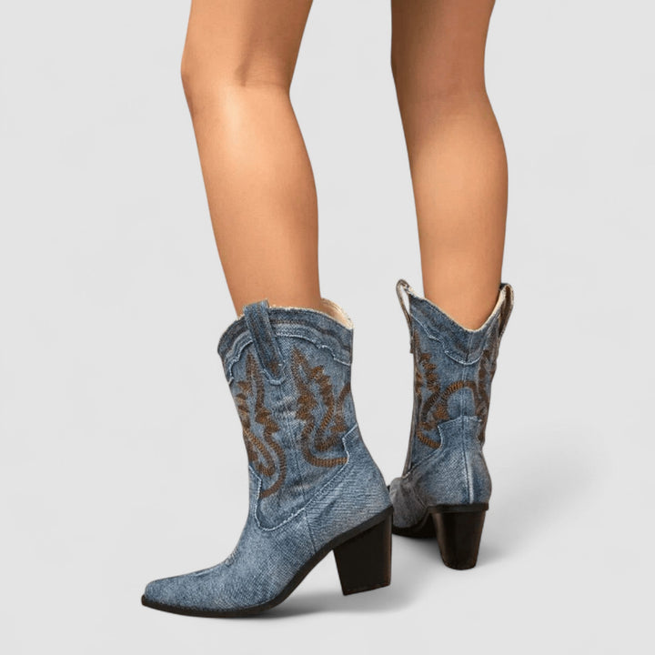 Bianca | Elegante Western Enkellaarzen