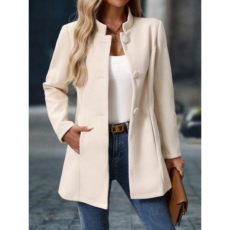 Marte | Elegante Jas met Opstaande Kraag