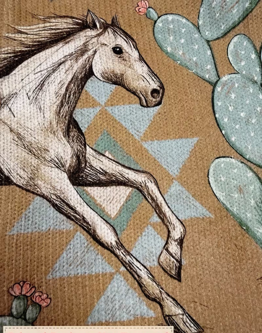 Sieta | Western Ritsvest met Paardenprint