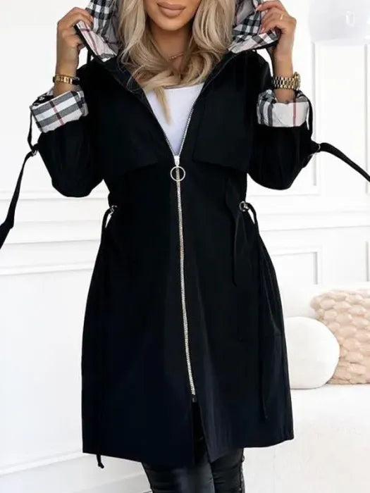 Eefje | Elegante Trenchcoat met Capuchon